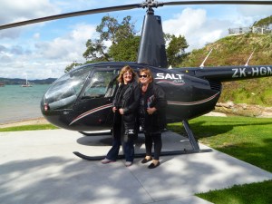 Left to Right - Leonie Clay and Julie Preston - Helicopter