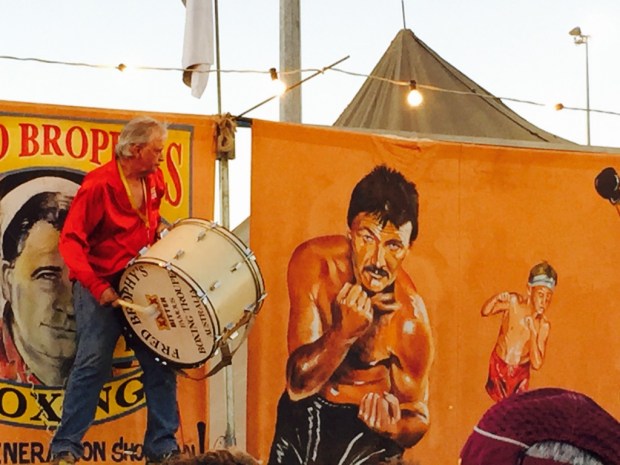 Brophy drums up interest in his show