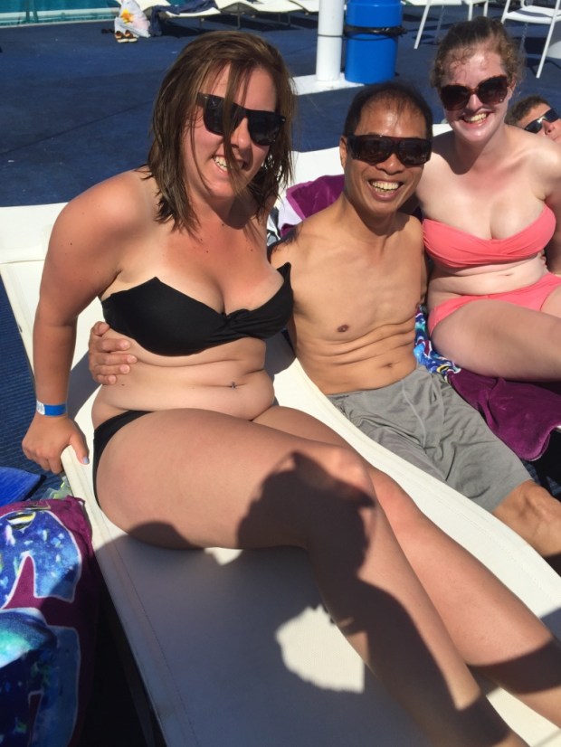 Mabo loves everything about the Great Barrier Reef...including the tourists