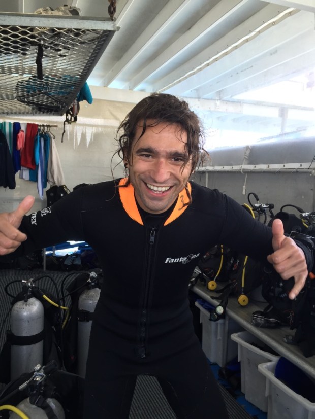 My Spanish dive instructor at Reef World