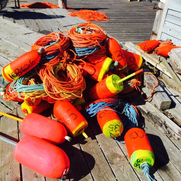 Even the fishing equipment in these quaint villages is full of harmonious hues