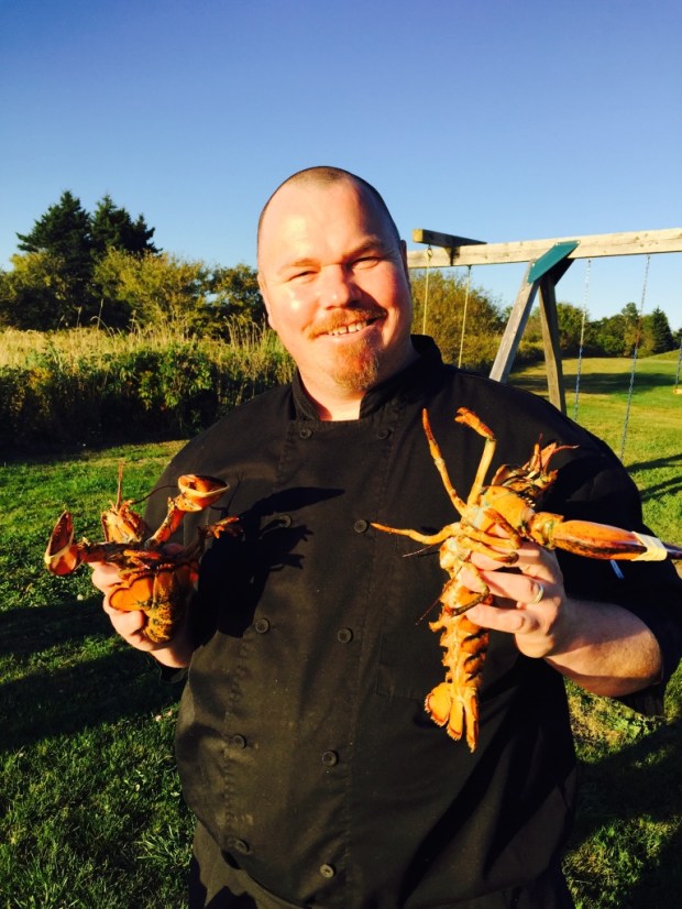 While Jonathon cooked me a lobster