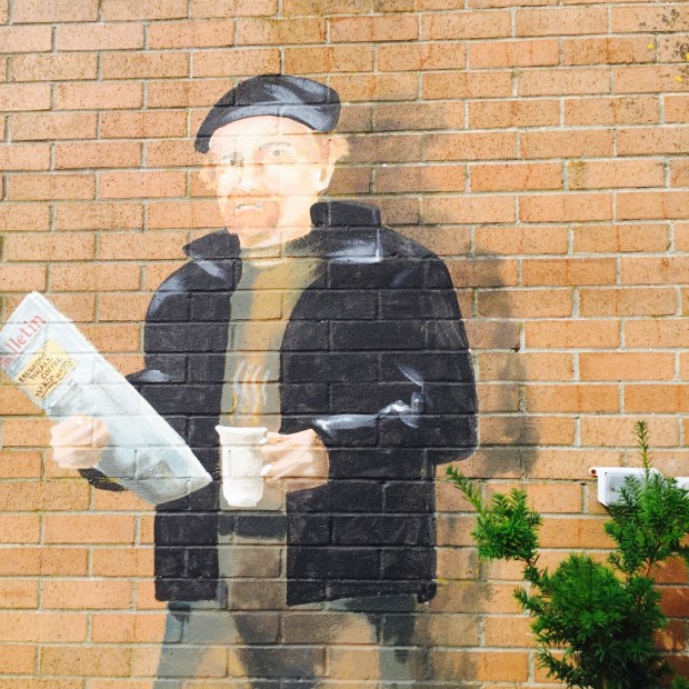 This shady dude didn't say much...