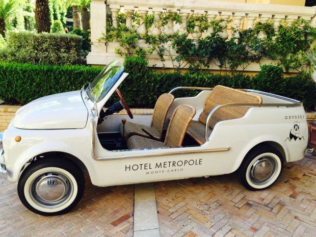Monaco's Metropole Hotel has the cutest convertible
