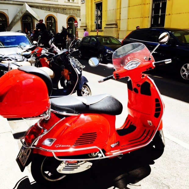 This red ride sparkled in the Vienna summer sunshine