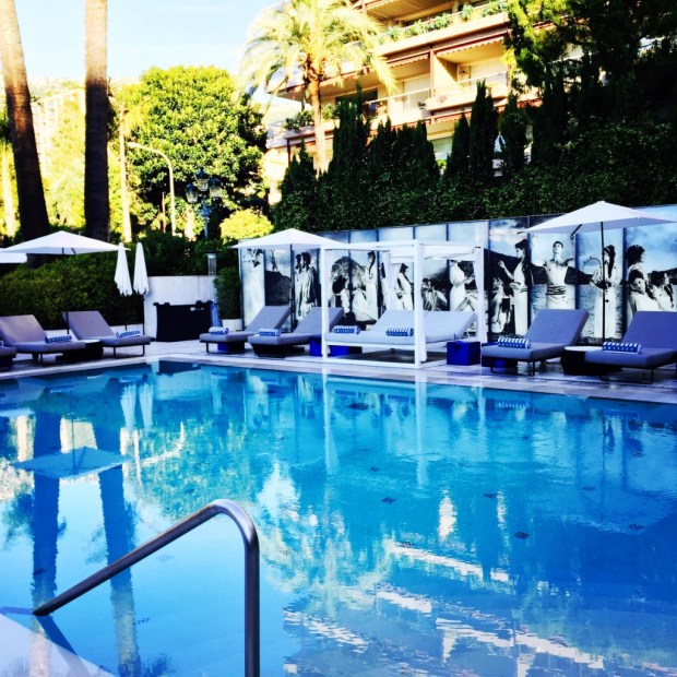 Monaco's Hotel Metropole pool was an oasis